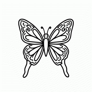 Borboleta — Insetos para Colorir
