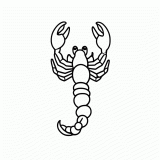 Escorpiao para colorir
