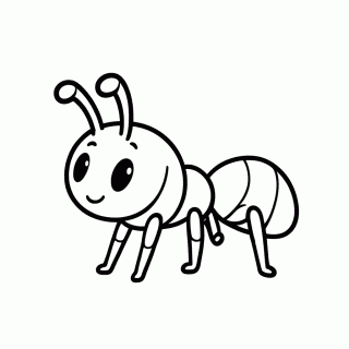 Formiga para colorir