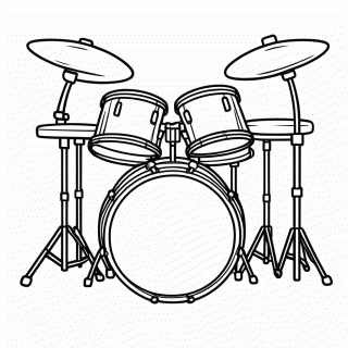 Bateria para colorir