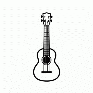 Cavaquinho para colorir