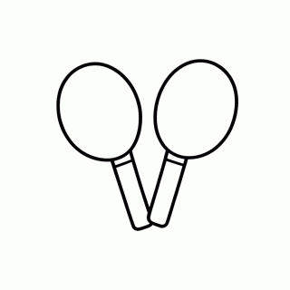 Maracas para colorir