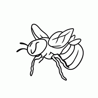 Jardinagem — Abelha Polinizadora — Jardinagem para Colorir
