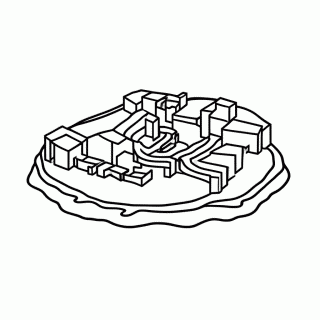 Polus Mapa para colorir