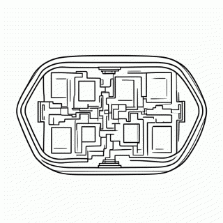 Skeld Mapa para colorir