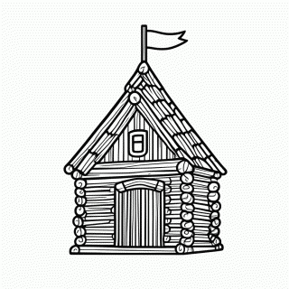 Castelo Dos Porcos para colorir