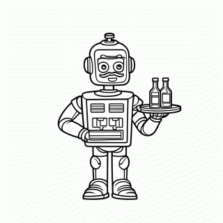 Barley Bartender para colorir