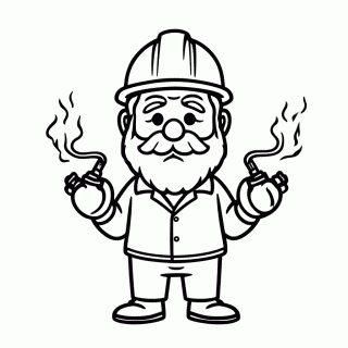 Dynamike Bombas para colorir