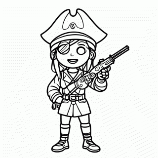 Penny Pirata para colorir