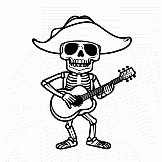 Poco Violao para colorir