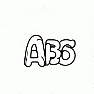 Blocos de Alfabeto Empilhados para colorir