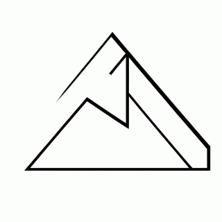 Peça Tangram Triângulo para colorir