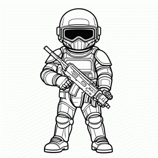Stormtrooper Do Mando para colorir