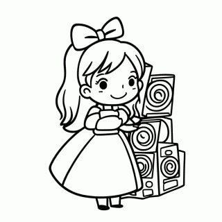 Girlfriend Gf para colorir