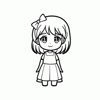 Sayori Doki Doki para colorir