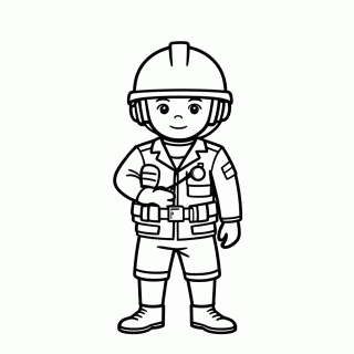 Tankman para colorir