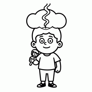 Whitty Bomba para colorir