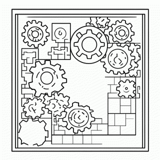Fase Time Machine para colorir