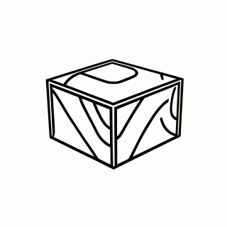 Rainbow Cube para colorir