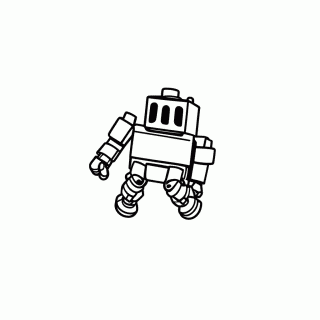 Robo Pulando para colorir