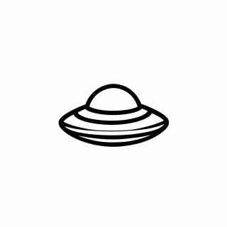 Ufo Icon para colorir