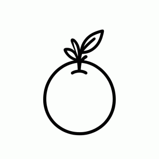 Laranja Do Pac Man para colorir