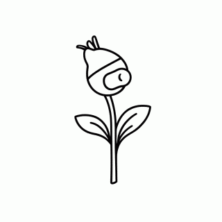 Peashooter Classico — Plants vs Zombies para Colorir