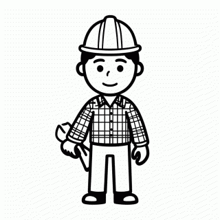 Builderman para colorir