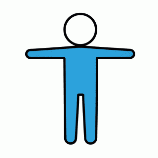 Dummy Azul para colorir