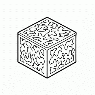 Obby Cubo para colorir