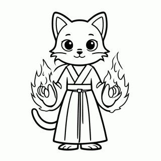 Blaze The Cat para colorir