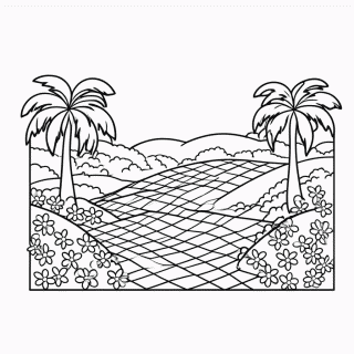 Green Hill Zone — Sonic para Colorir