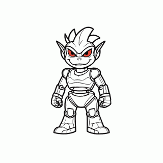 Metal Sonic — Sonic para Colorir