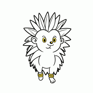 Silver The Hedgehog para colorir