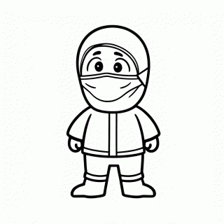 Stumbler Ninja para colorir