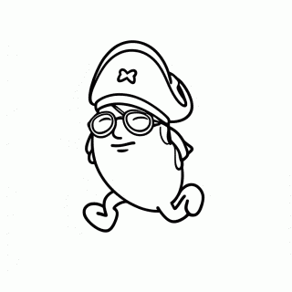 Stumbler Pirata para colorir