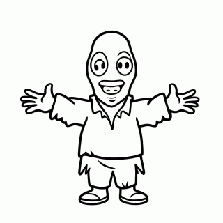 Stumbler Zumbi para colorir