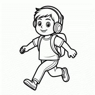 Jake Corredor — Subway Surfers para Colorir