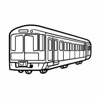 Trem Do Metro para colorir
