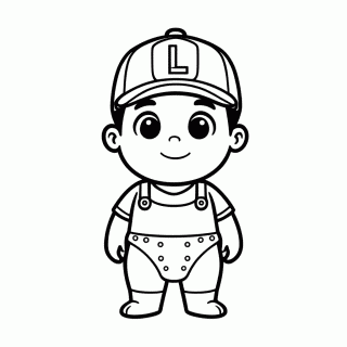Baby Luigi para colorir