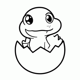 Baby Yoshi para colorir