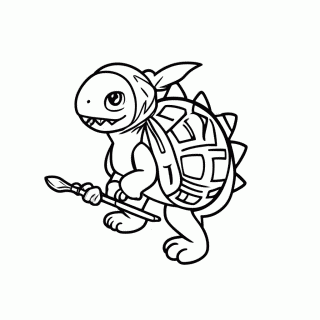 Bowser Junior para colorir