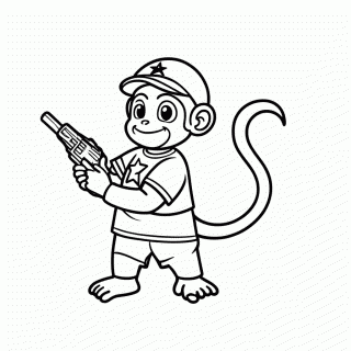 Diddy Kong para colorir