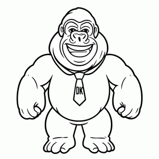 Dk Donkey Kong para colorir