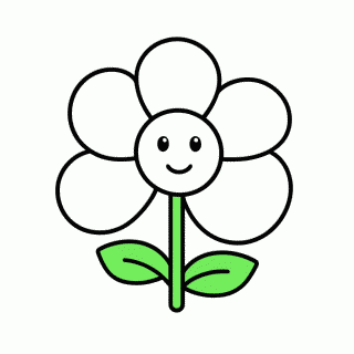 Flor Fogo para colorir