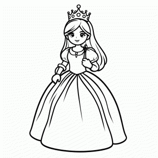 Princesa Peach Coroa para colorir