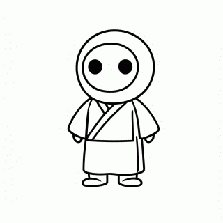 Shy Guy para colorir