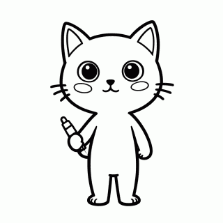 Talking Angela para colorir