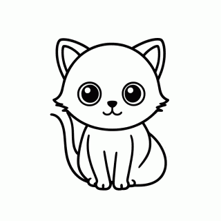 Talking Ginger Gatinho para colorir
