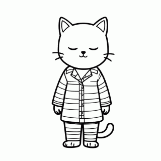 Tom De Pijama para colorir
